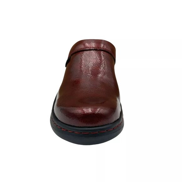 Clarks Women's ClarksPro Slip-on Clog Size 10 Burgundy Slip-resistant Flexible - Picture 3 of 12